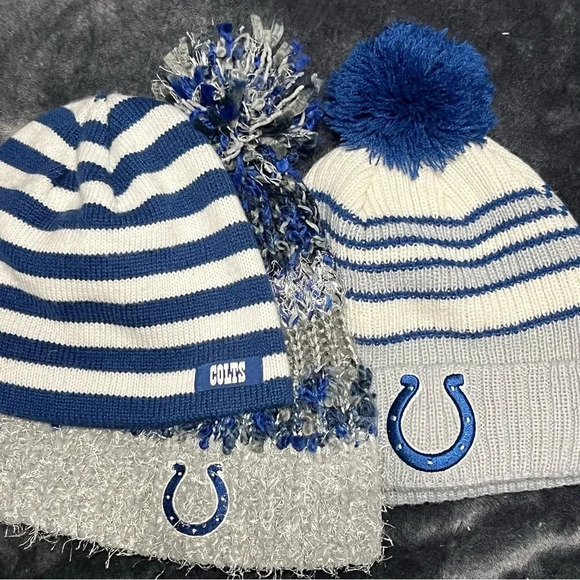 Lot of Women’s and unisex Indianapolis Colts Toboggan’s and beanie. - Picture 1 of 6